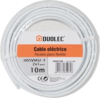 Cable Electrico Paralelo 2x1 10m Blanco Duolec Cable Electrico Paralelo 2x1 10m Blanco Duolec