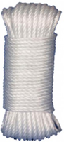 Cuerda Polietileno / Cord�n Revestido Pvc 5mm 25 metros Blanco