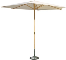 Parasol de Madera Natural con Toldo de 3 metros Parasol de Madera Natural con Toldo de 3 metros