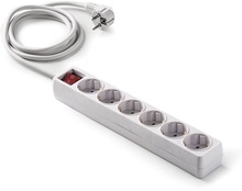 Base Multiple Regleta con Interruptor 6 Tomas T/t 3 m