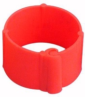 Clip 25 unidades para Gallinas 8mm Color Naranja