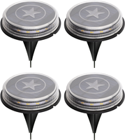 Pack 4 luz solar led suelo jardin Aigostar 3200K Luz