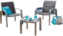 Conjunto para Jard�n Elyn Antracita 2 Sillones + Mesa