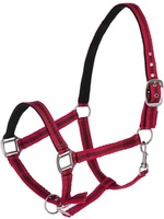 Cabezada Caballo Mustang Regulable Rojo/Negro Talla Poni