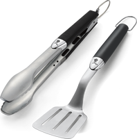 Kit Utensilios Premium - Modelo peque�o, 2 Piezas, Acero Inoxidable, Negro