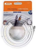 Cable Coaxial 10 Metros Blanco Axil