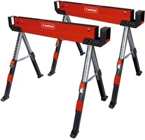 Kit de Caballetes Multifuncion RATIO Acero, Antideslizante, Altura Ajustable, Capacidad 590 kg