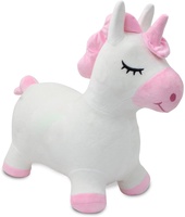 Correpasillos Unicornio Saltarin Peluche con Bomba