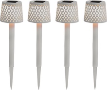 Aplique Solar Jardin Blanco 4 uds