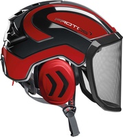 Casco Protos Integral Arborist Negro/Rojo Neon