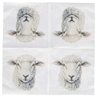 Servilletas Papel Oveja 33x33 cm 20 uds