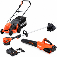 Pack jard�n ECHO: cortac�sped DLM-310/35P + desbrozadora DSRM-310 + soplador DPB-310 + 2 bater�as 4 Ah y cargador