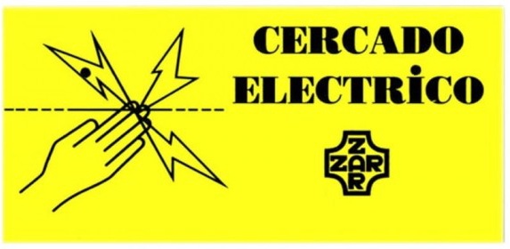 Cartel de Se�alizacion de Cerca Electrica