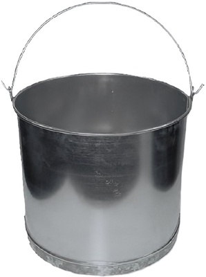 Cubo Recto Galvanizado 13
