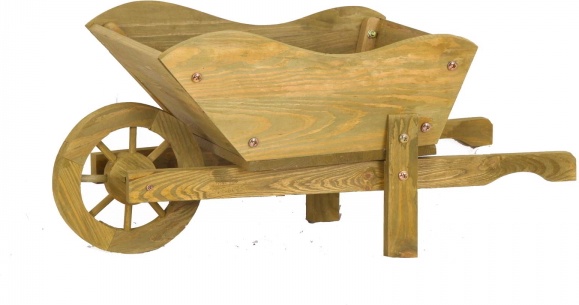 Carretilla Plantador de Madera Peque�a