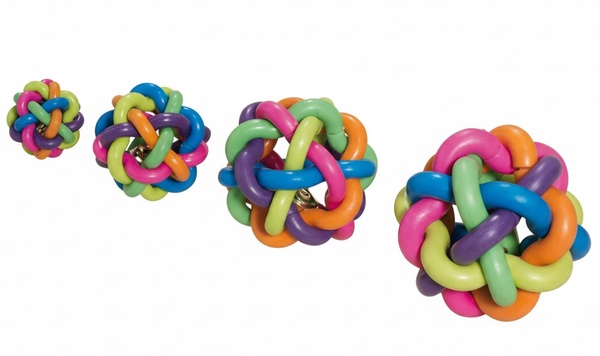 Pelota de Caucho Trenzada 7cm Pelota de Caucho Trenzada 7cm