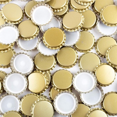 Chapas Botella Cerveza Oro 26 mm 100 Unidades