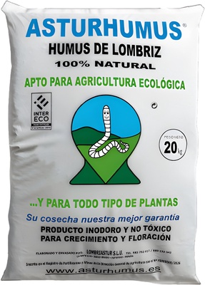 Humus de Lombriz Asturhumus 20 Kg