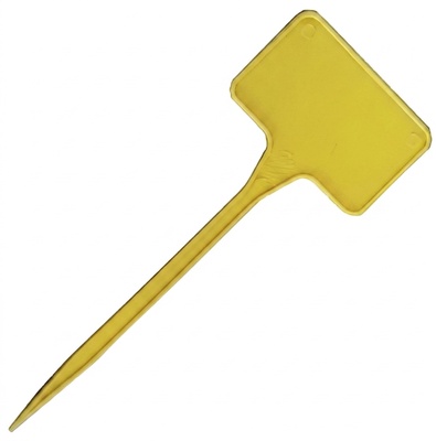 Etiqueta Forma Pincho 6x4x16 Amarilla (5u)