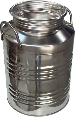 Bidon Lechera de Acero Inoxidable Tapa Roscada 30 litros