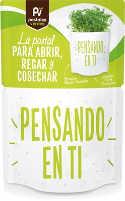 Postal Pensando en Ti -germinados Rucula