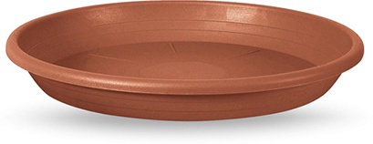 Plato Cilindro Plastico Marron 13cm