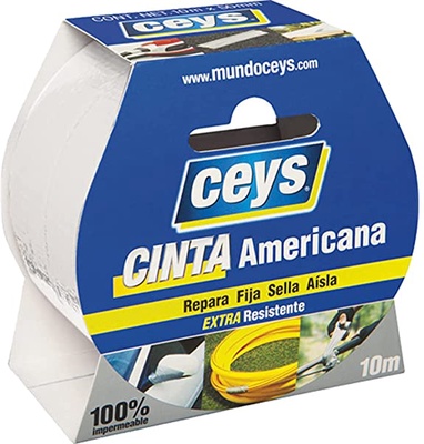 Cinta Americana Ceys Plata Rollo 10 Metros