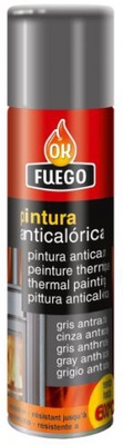 Pintura Anticalorica 600º 400 ml Negra Ok Fuego Pintura Anticalorica 600º 400 ml Negra Ok Fuego