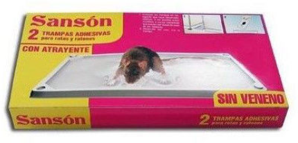 Sanson Trampa RATAS Adhesiva para Ratas y Ratones 2ud