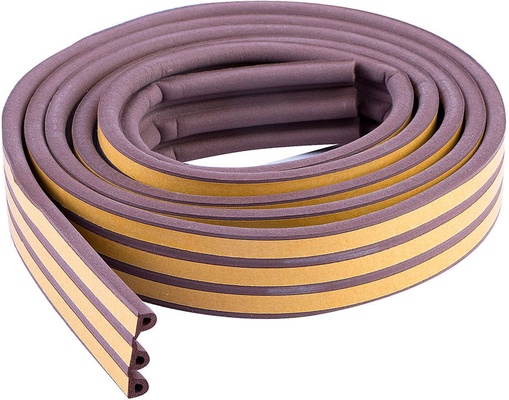 Burlete Tesamoll Caucho Perfil P Marron 9mm 6 Metros