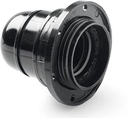 Portalamparas Roscado E27 Negro Duolec 5 Unidades