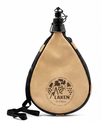 Bota de Vino Piel Laken 500ml Recta