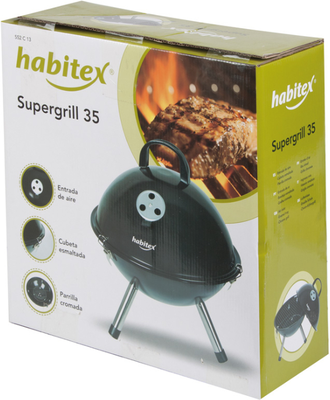 Barbacoa carbón Habitex Supergrill 70