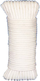 Cuerda Poli�ster / Trenzado Blanco 4 mm 25 metros