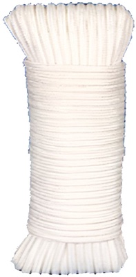 Cuerda Poli�ster / Trenzado Blanco 4 mm 25 metros