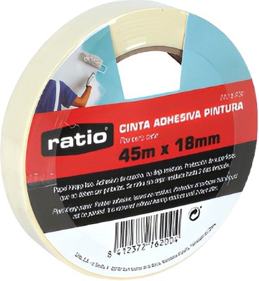 Cinta Adhesiva Krepp Liso 18mmx45m Cinta Adhesiva Krepp Liso 18mmx45m