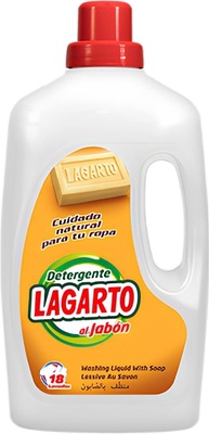 Detergente Lagarto Al Jabon 18 Lavados