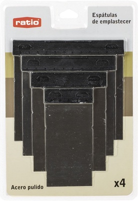 Espatula Carrocero acero  4 Piezas Ratio