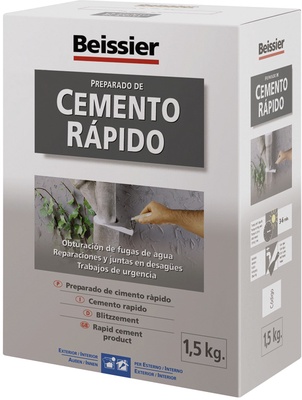 Cemento Rapido Color Gris 1,5 kg