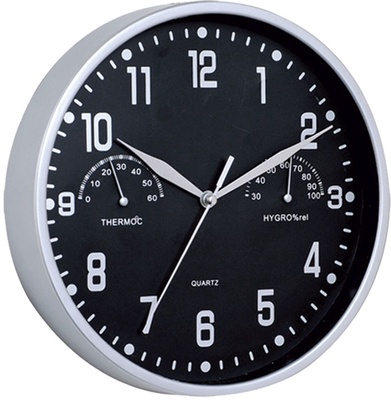 Reloj Termometro/Higrometro Diam. 25