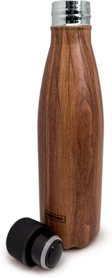 Botella de Doble Pared de acero Inoxidable Madera