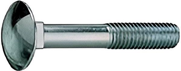 Tornillo Carretillo M8 x 57 mm con Tuerca Galva.