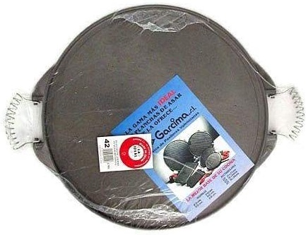 Plancha Hierro Fundido Garcima Redonda Esmaltada 42 cm