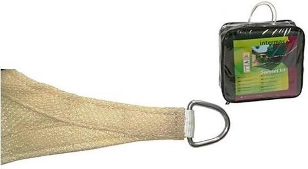 Kit SunNet Malla Sombreado Beige Cuadrada 3,6x3,6 m Kit SunNet Malla Sombreado Beige Cuadrada 3,6x3,6 m