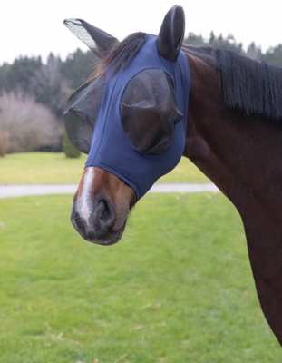 Mascara anti moscas caballos FinoStretch azul 