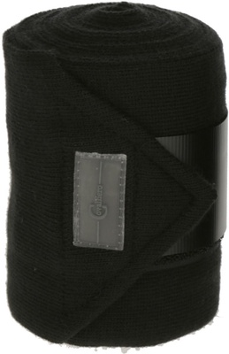 Set 4 unidades Vendaje Caballos Tejido Negro