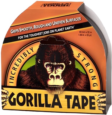 Cinta Americana Negra Gorilla 11m x 48mm