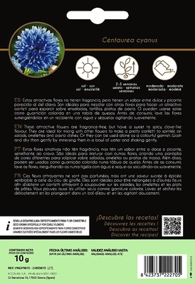 Semilla Flor Comestible Centaurea