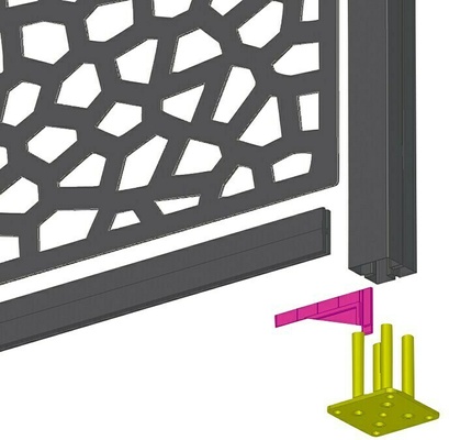 Poste de Alumunio Alupost Blanco 2,15 Metros