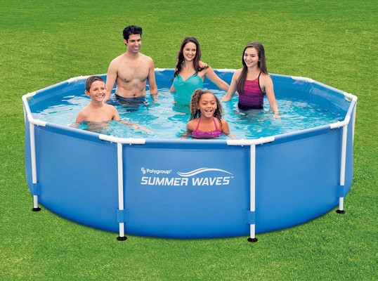 Piscina tubular  redonda 244x76 cm con depuradora